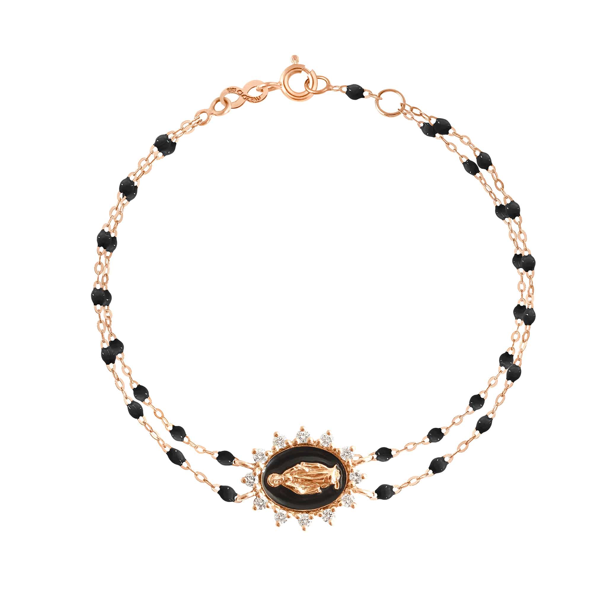 Le bracelet noir Madone Suprême de chez Gigi Clozeau pour un Noël mystique.