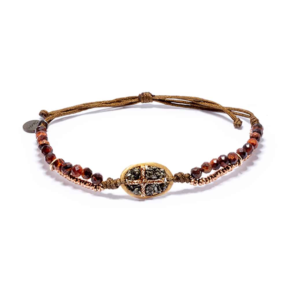 Le bracelet réglable Lakstone de chez Lsonge bijoux pour un Noël  mystique.