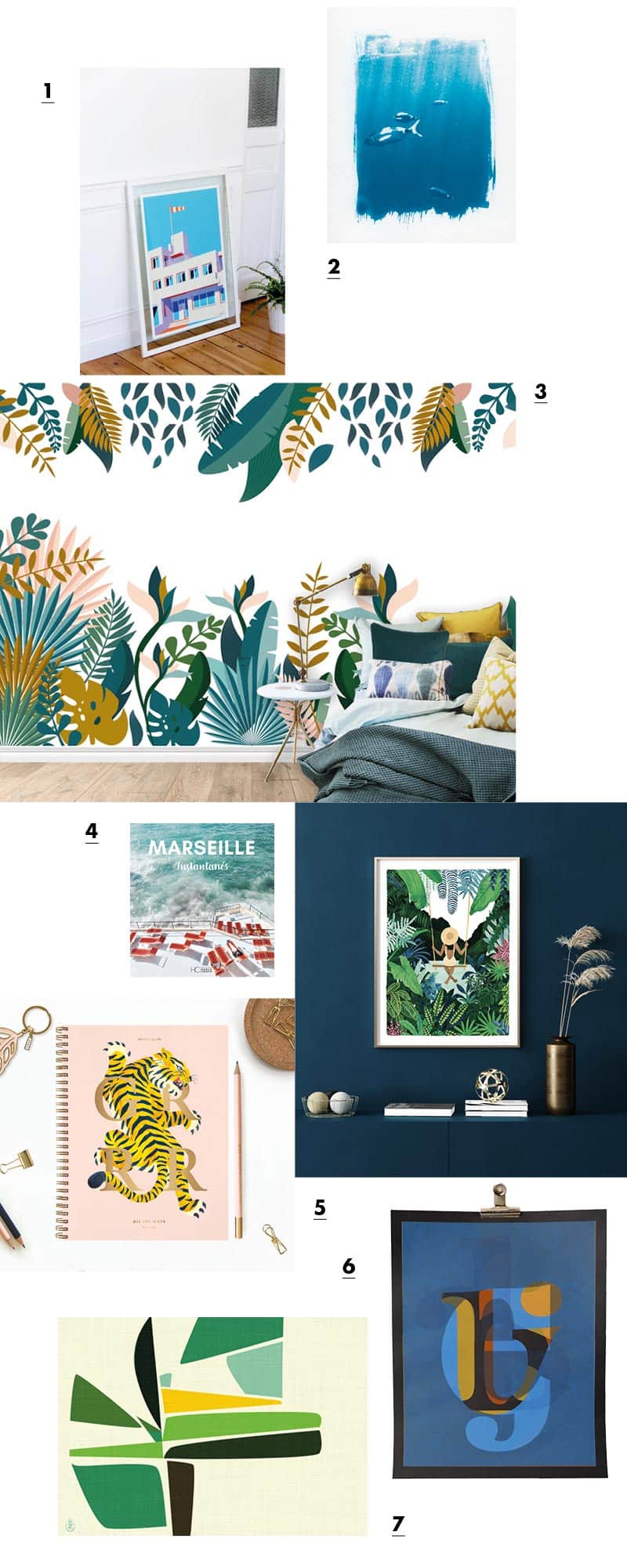 Montage papier affiches papiers peints livres papeterie