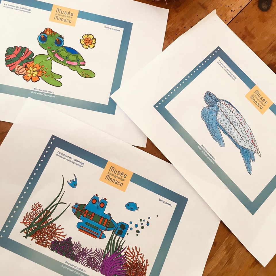 Musee Oceanographique Monaco planches coloriage enfants
