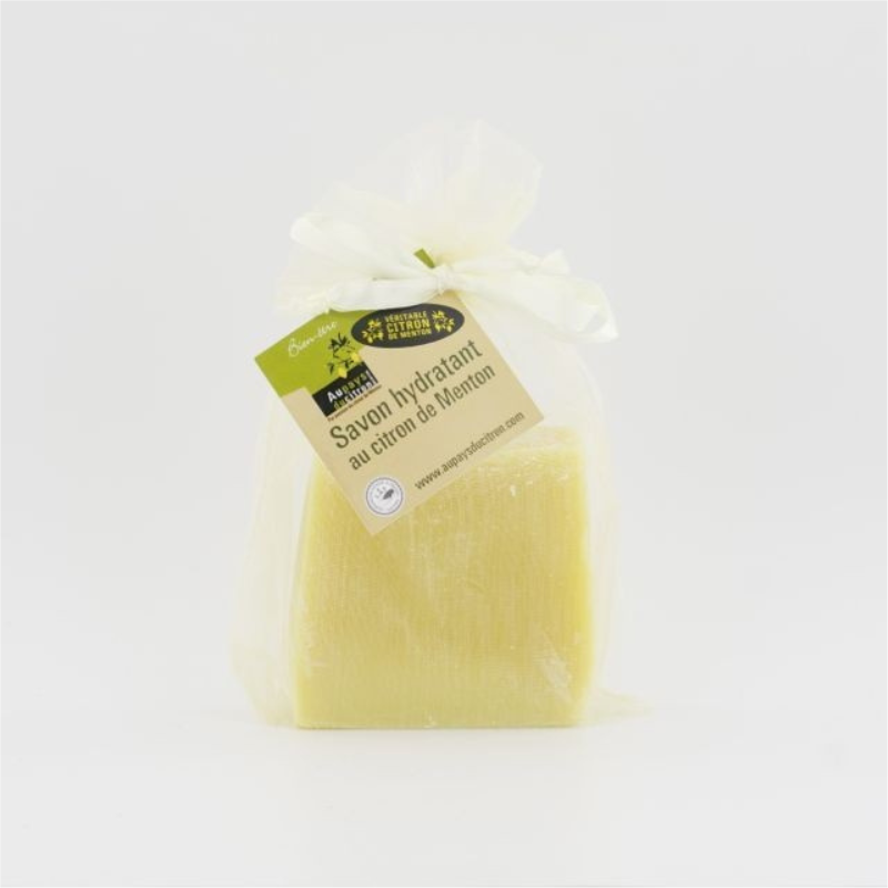 Savon hydratant au citron de Menton de la marque « Au pays du Citron ».