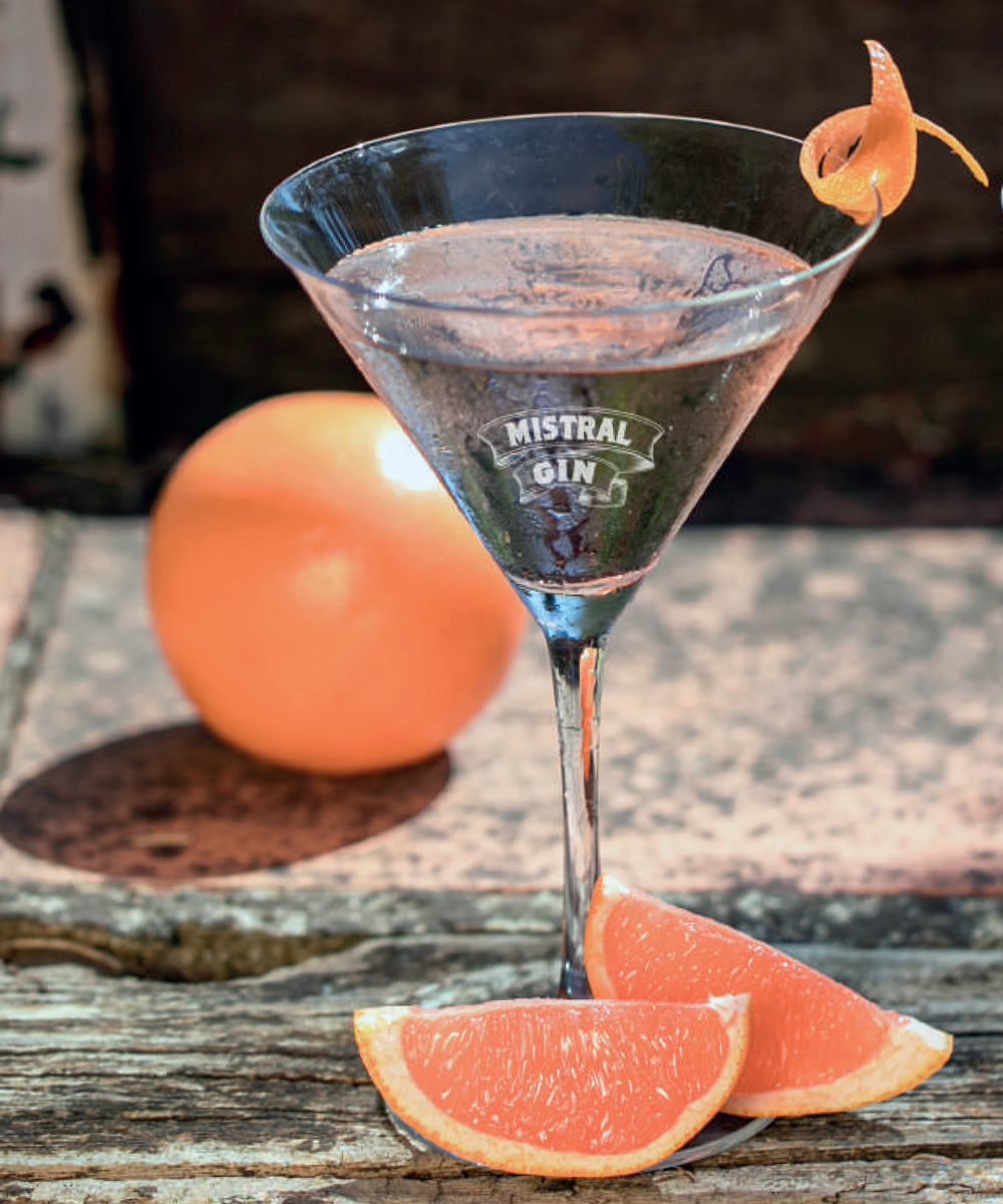 Le cocktail Bitter Wind aux agrumes par Mistral Gin.