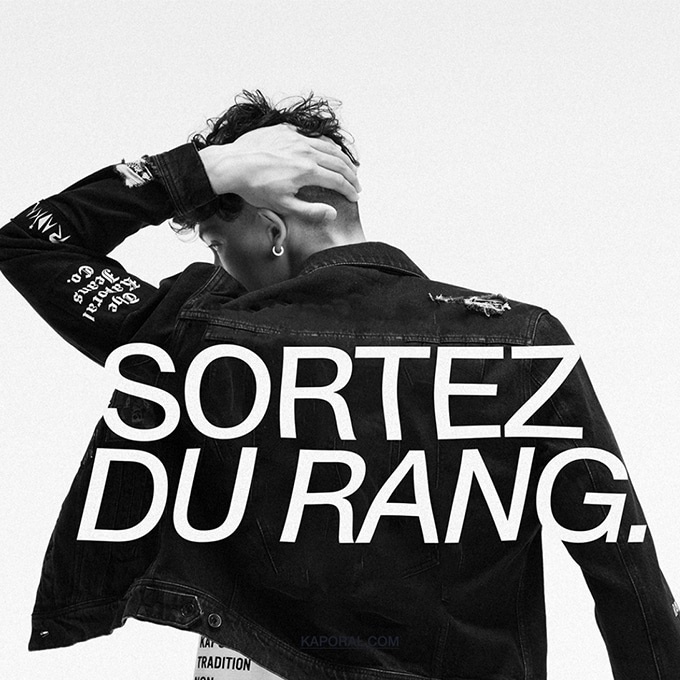 Image de campagne de la nouvelle identité visuelle de Kaporal revendiquant une vison du jeanswear à la française. 