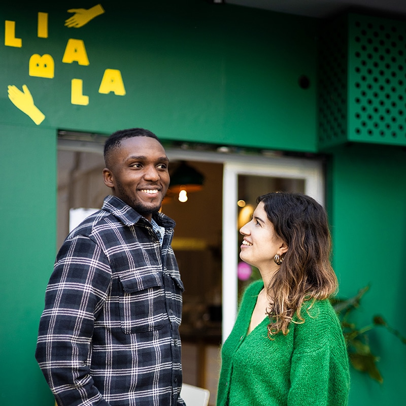 Le chef congolais Hugues Mbenda et sa compagne Mathilde, créateurs de la recette des gnocchis de bananes plantain.