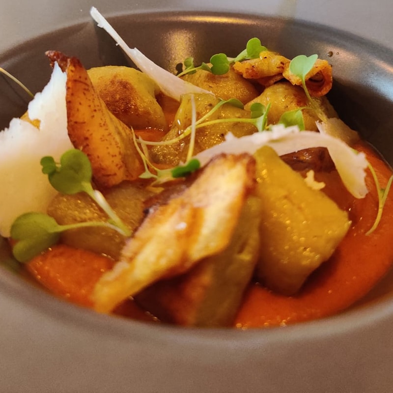 La recette des gnocchis de banane plantain de Hugues MBenda, disponible dans le restaurant Libala à Marseille.