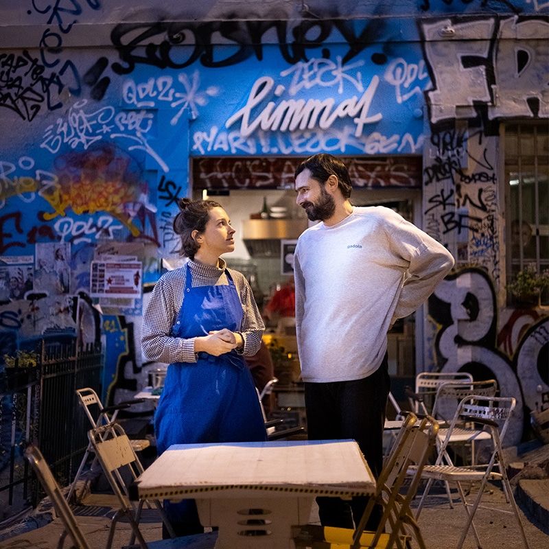 Lilian Gadola et son compagnon Fabien, créateurs de la recette des Pizokels.