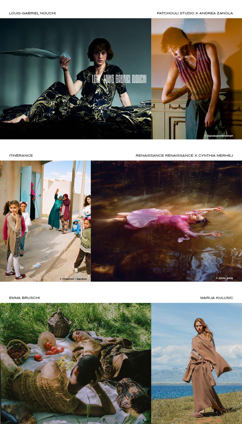 Image de plusieurs créateurs de différentes nationalités pour la Maison Mode Méditerranée.