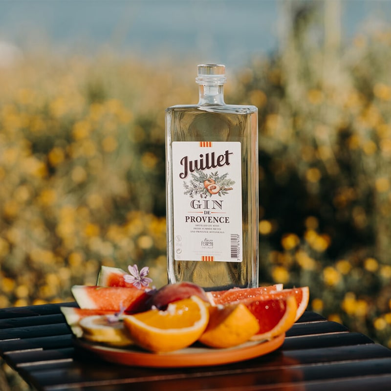 Le Gin juillet de Provence de la Maison Ferroni.