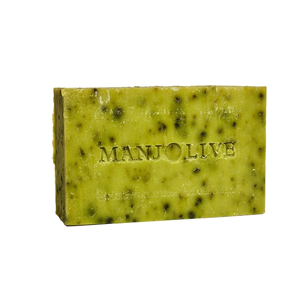 Savons à base d’algue de spiruline de la marque Manjolive.