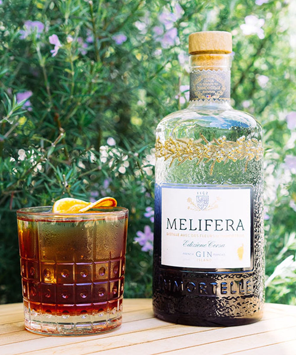 Le cocktail Murza par Gin Edizione Corsa Melifera.