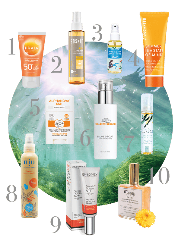 pèle mêle beauté solaires produits sud protection soleil