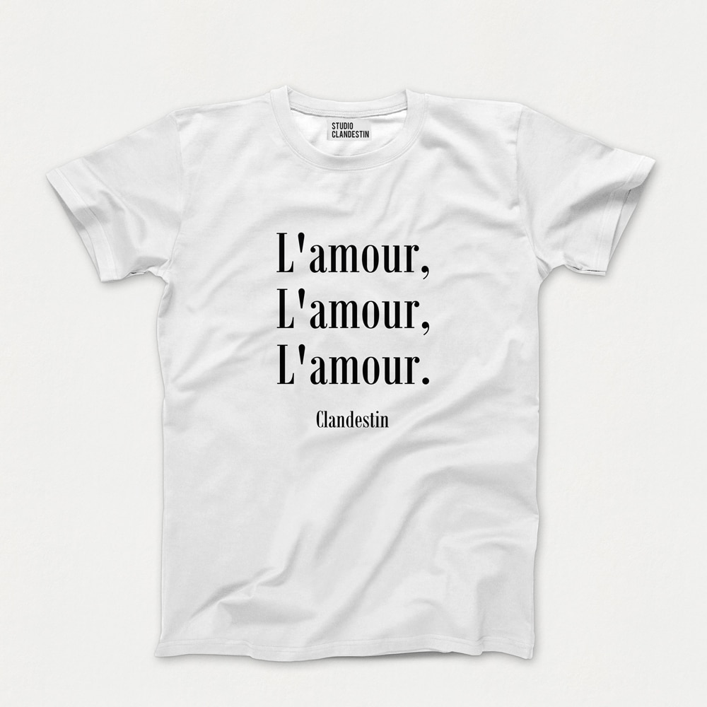 concept-stores-fete-des-meres-Soeur-Elles-Nice-Studio-Clandestin-tshirt-l'amour-blanc-ecritures-noires