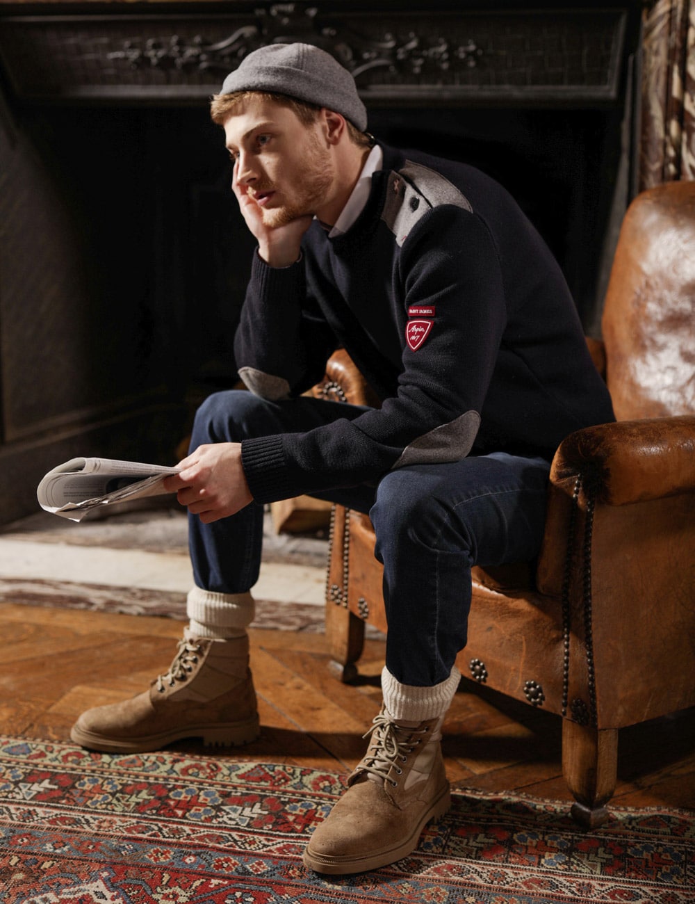 laine-fraiche-ARPIN-x-SAINT-JAMES_Pull-Modele-MORAINE-ARPIN-coloris-NAvy-laine-260€