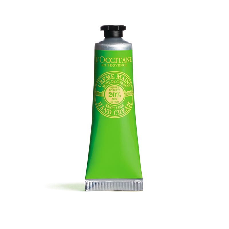 Crème mains au zeste de citron de la marque l'Occitane en Provence.