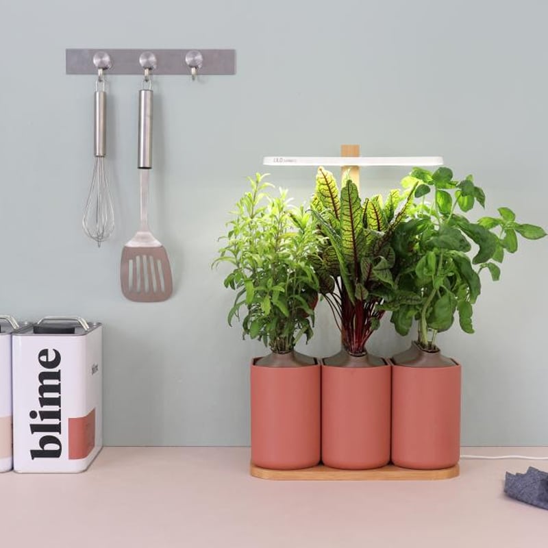 Pour une déco green, le potager de cuisine de la collab entre Prêt-à-Pousser et Blime est idéal pour décorer les intérieurs.