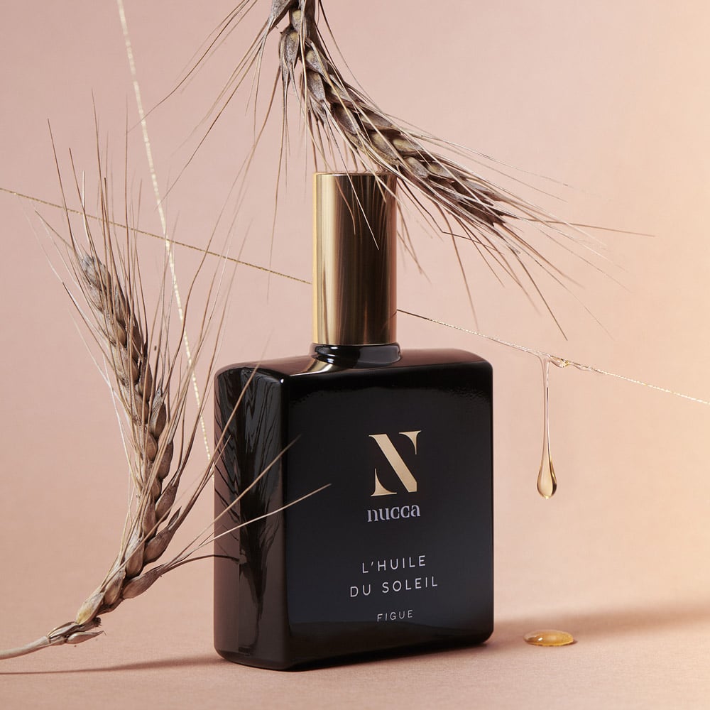 Huile du Soleil à la Figue, cosmétique de chez Nucca.