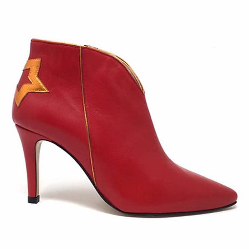 Les boots rouges de chez Creatis x ChutMonSecret.