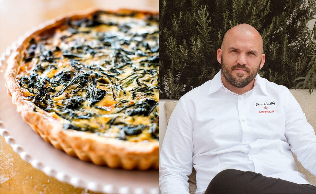 La tarte aux blettes salée de José Bailly aux Roches Rouges à Saint-Raphaël.