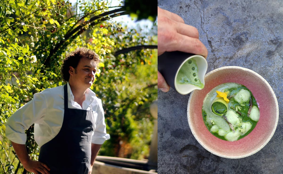 Armand Arnal chef La Chassagnette recette salade lisette potager