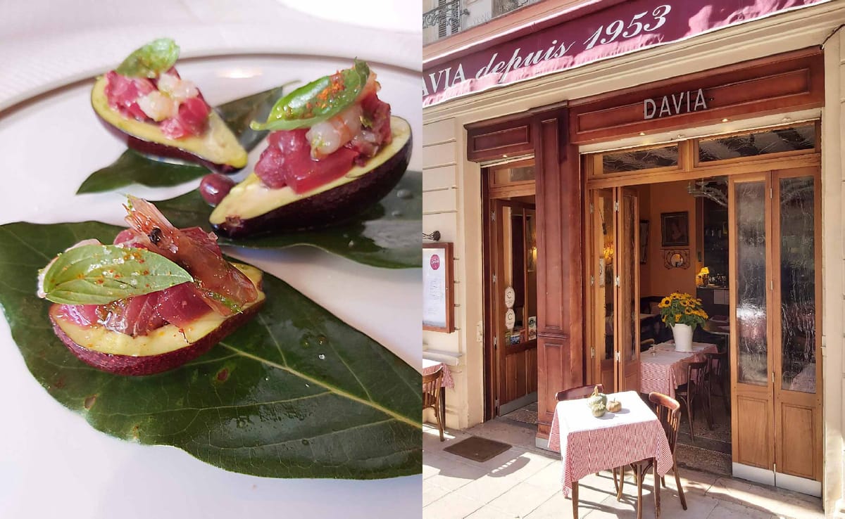 recette avocats bonite restaurant chef Pierre Altobelli chez davia nice