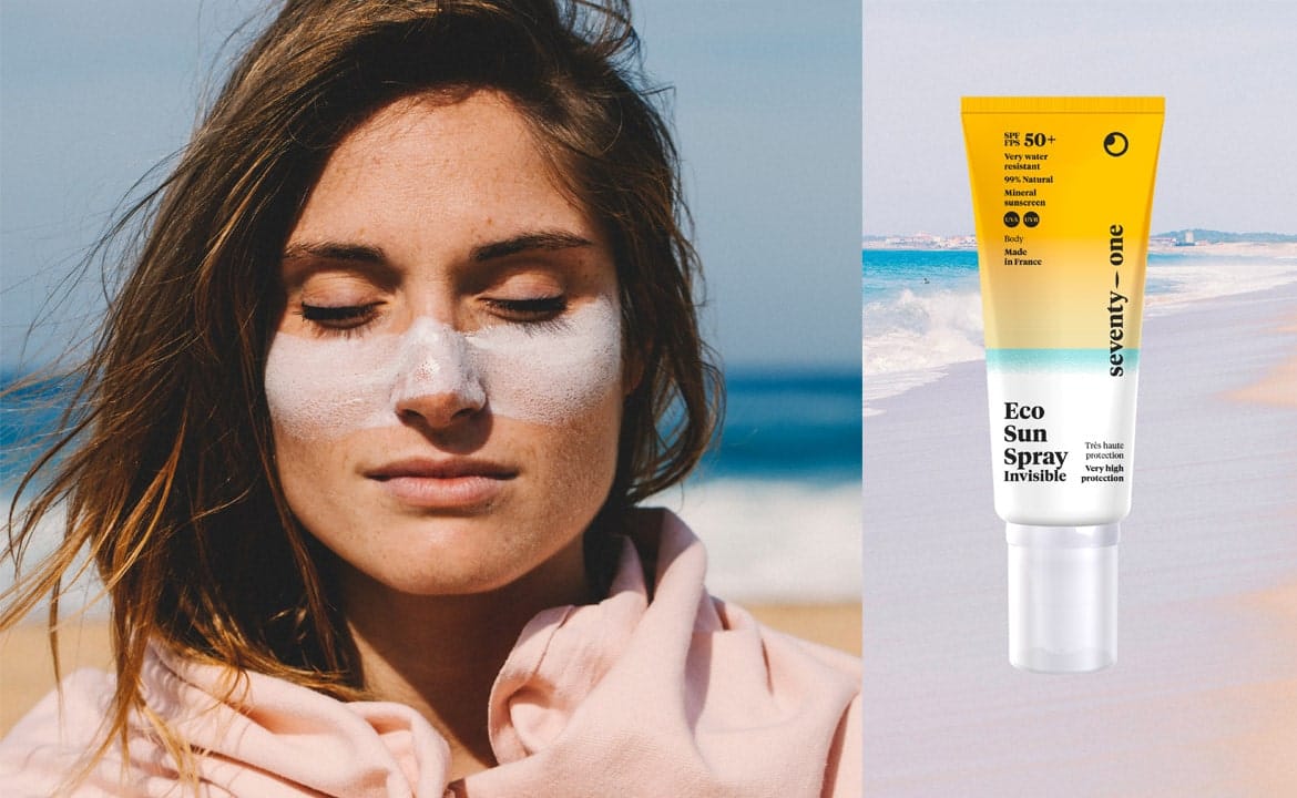 Les vagues de beauté de Seventy One Percent, marque de clean beauty.