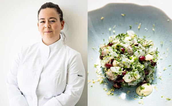 Tartare de dorade aux herbes folles par Camille Gandolfo, Les Bords de Mer Marseille