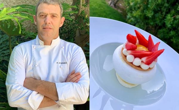 Pavlova aux fraises par Anthony Le Gouez, nouveau chef pâtissier du Cap Antibes Beach Hotel
