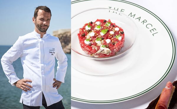 Recette tartare boeuf huitres Fabien Fage The Marcel Sete