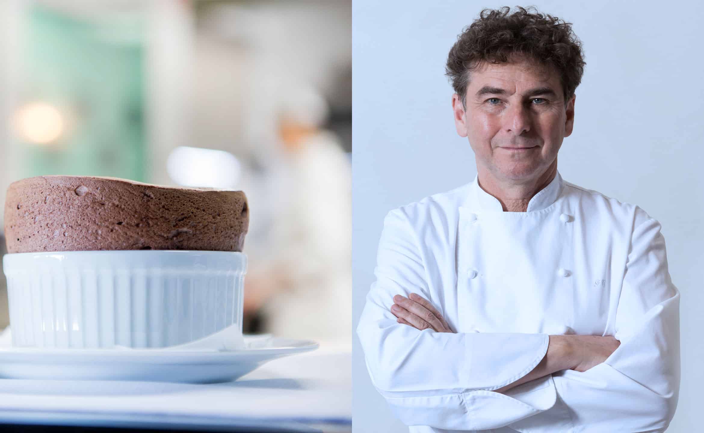 1 chef, 1 recette : le soufflé tradition au chocolat de Franck Cerutti à l’Hôtel de Paris Monte-Carlo